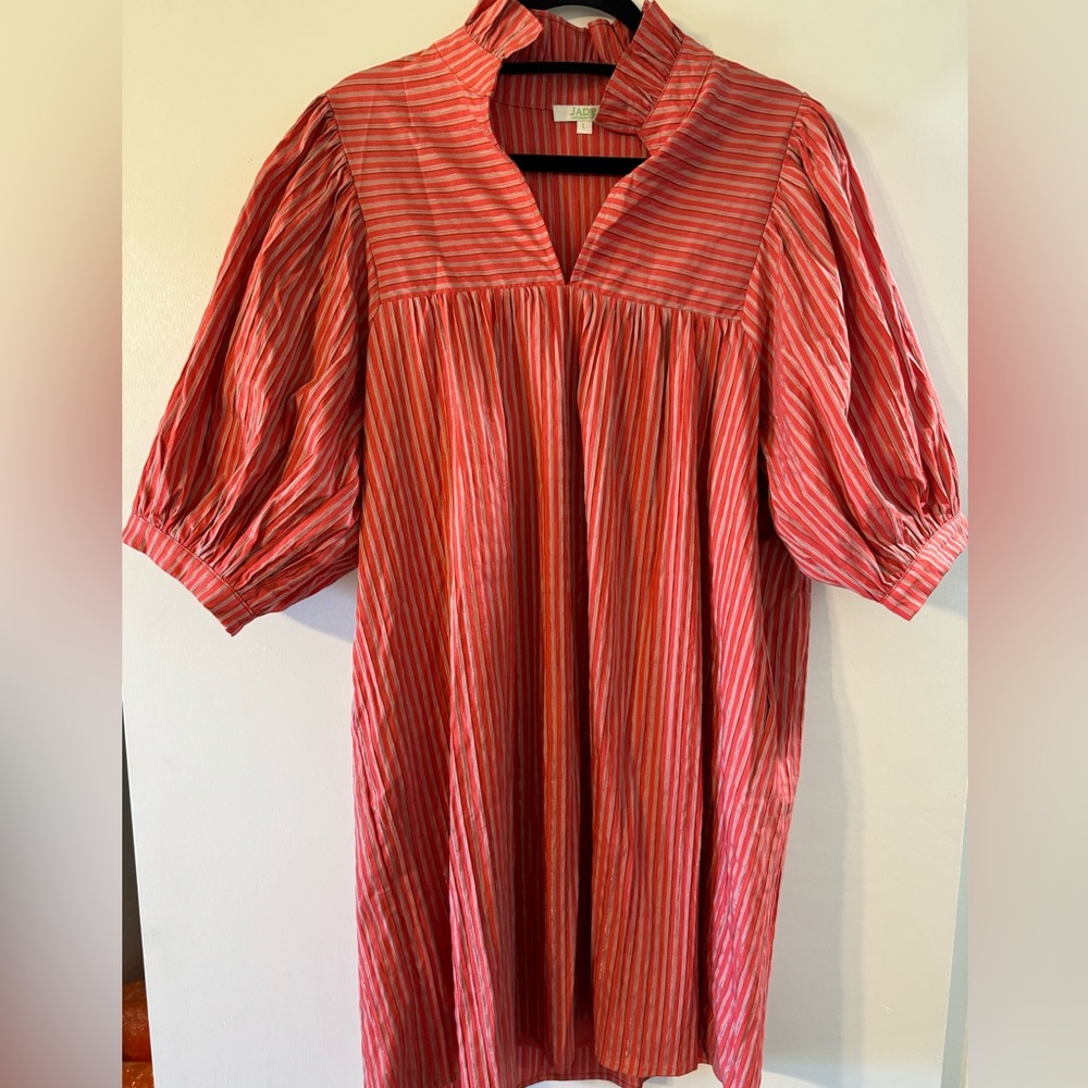 Jade Red Striped Dress